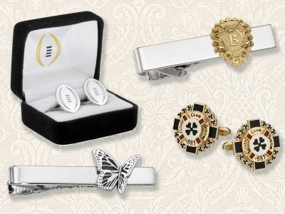 Custom Cuff Links and Tie Bars